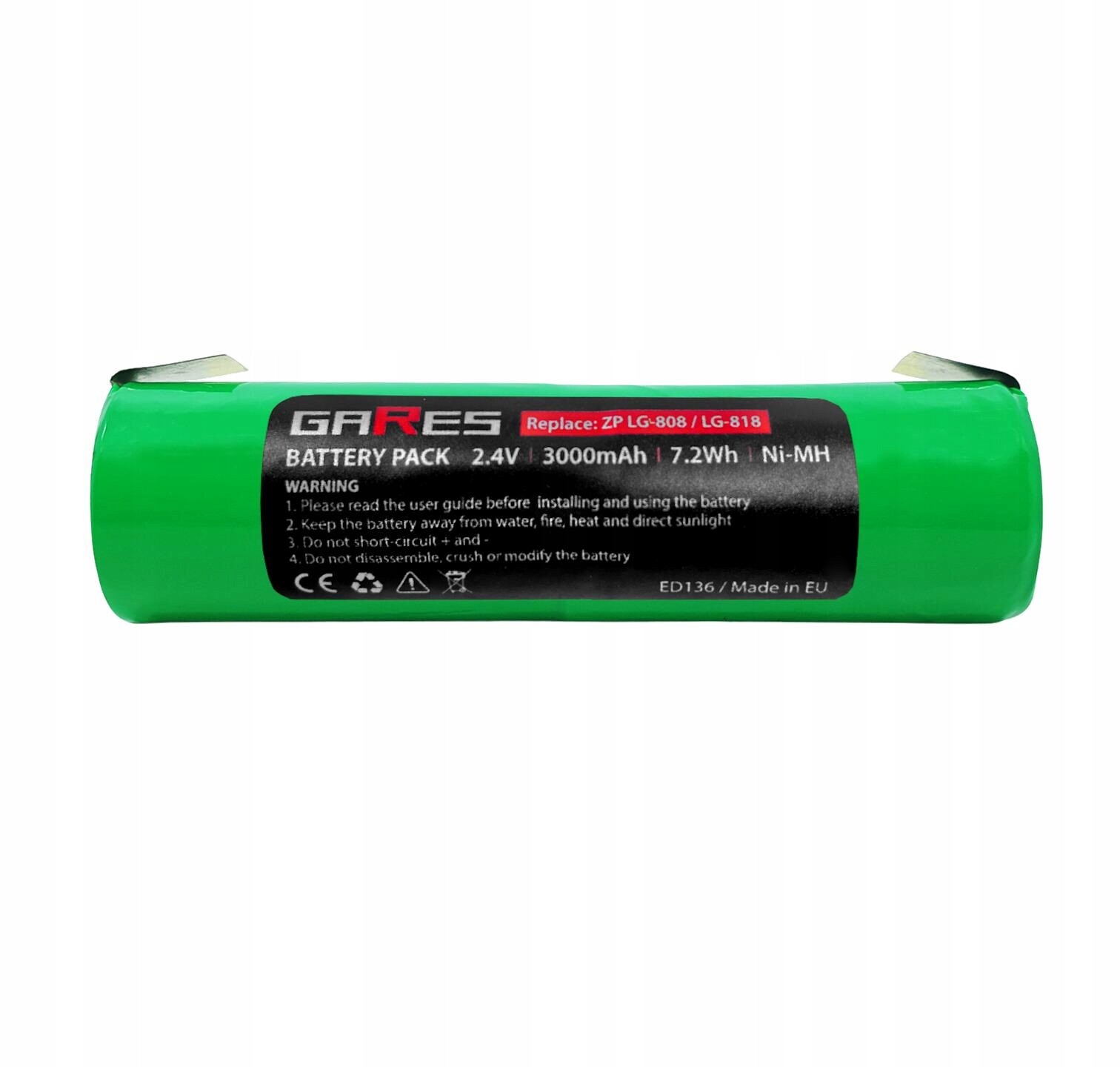 Akumulátor Baterie pro masážní přístroj Zepter LG808 2,4V 3Ah