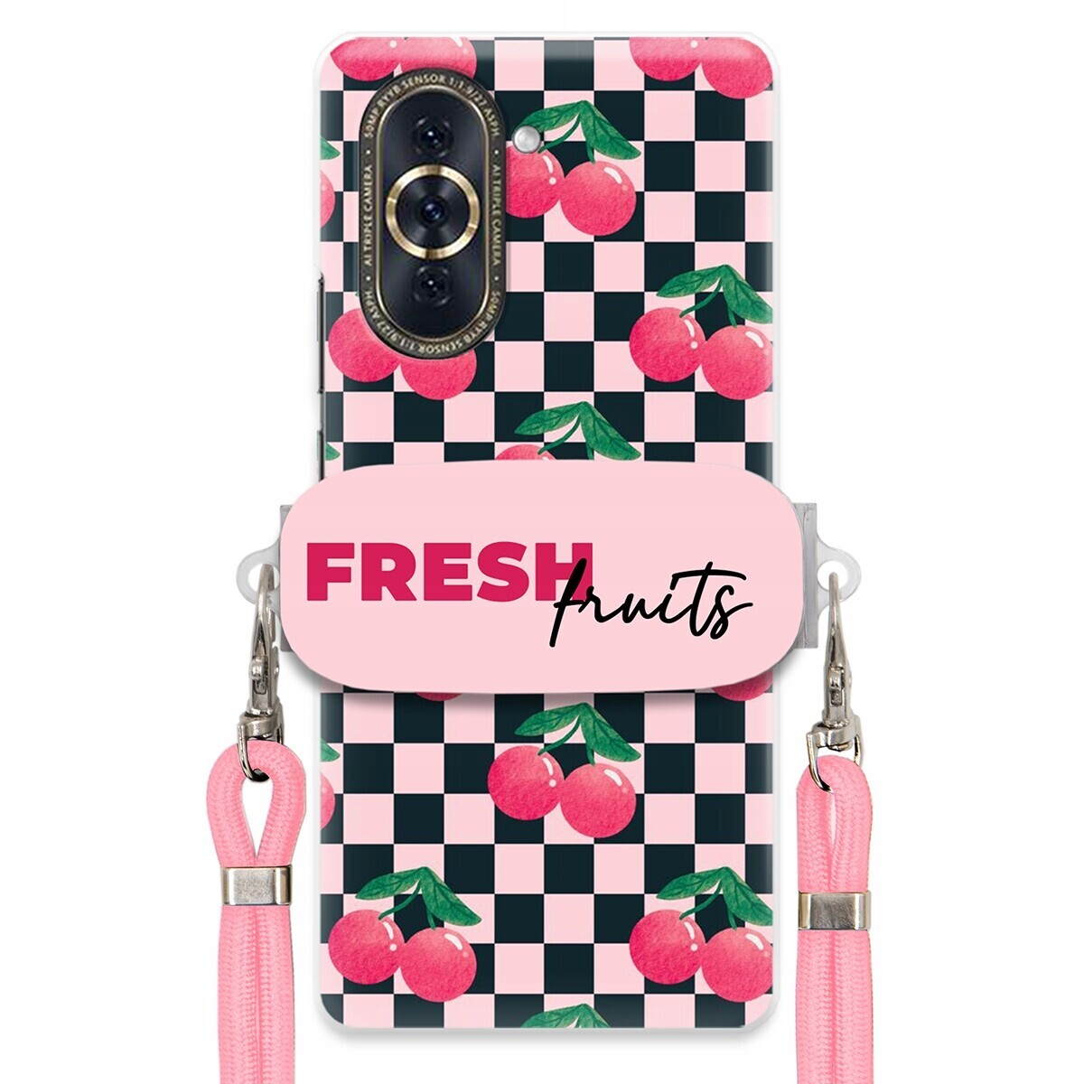 Pouzdro pro Huawei Nova 10 Crossbody vodítko držák Šachovnice Fresh Fruits