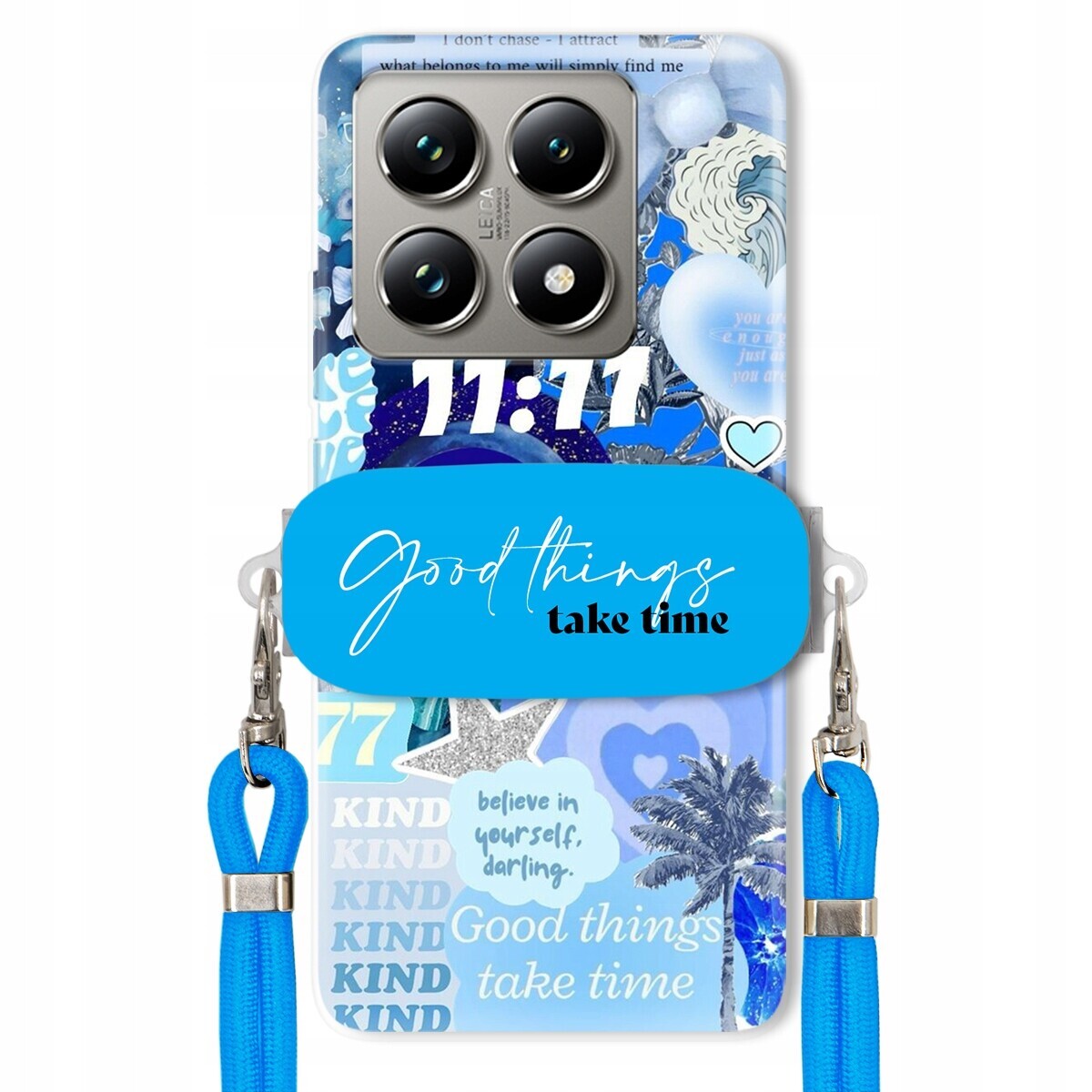 Pouzdro pro Xiaomi 14T Pro Držák Crossbody vodítko Good Things Sea Lata