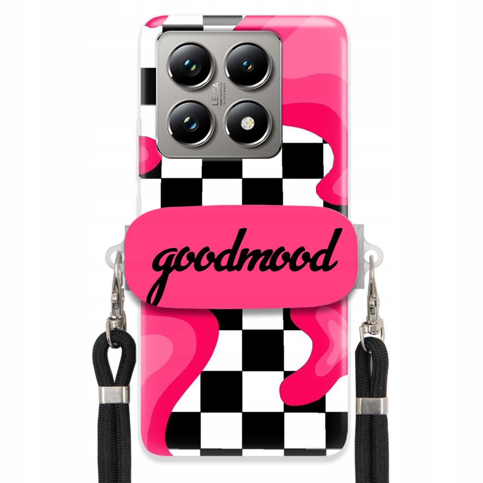 Pouzdro Pro Xiaomi 14T Pro Sada Case Držák Na Vodítko Černá For Teen Splash