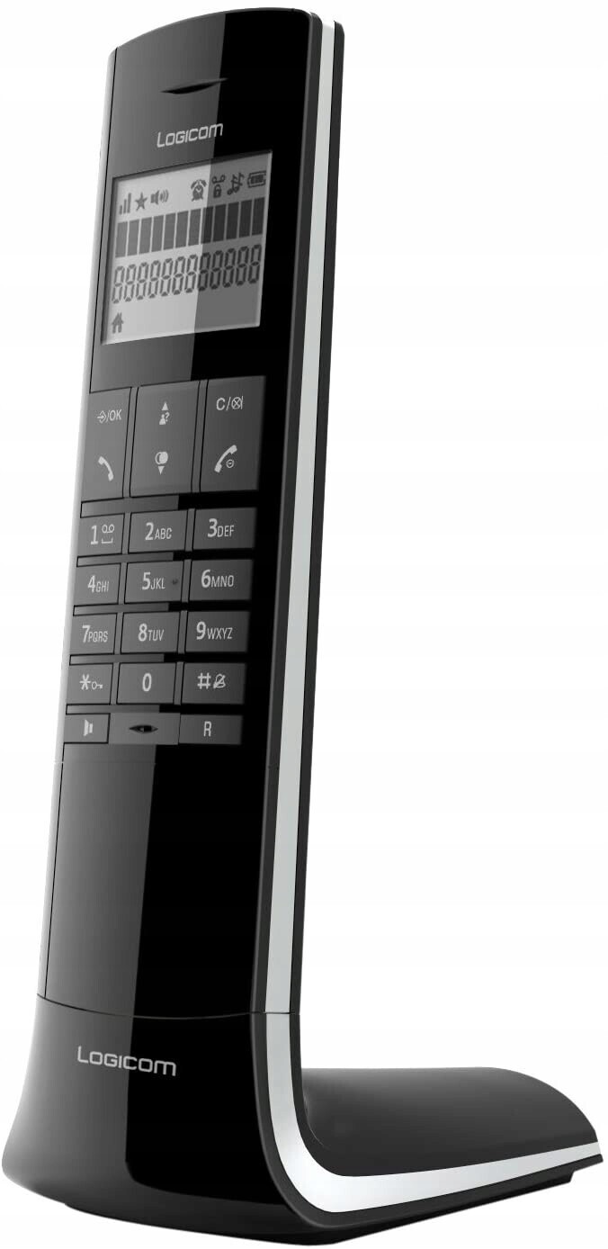 Bezdrátový telefon Logicom Luxia 150, černý bezdrátový telefon