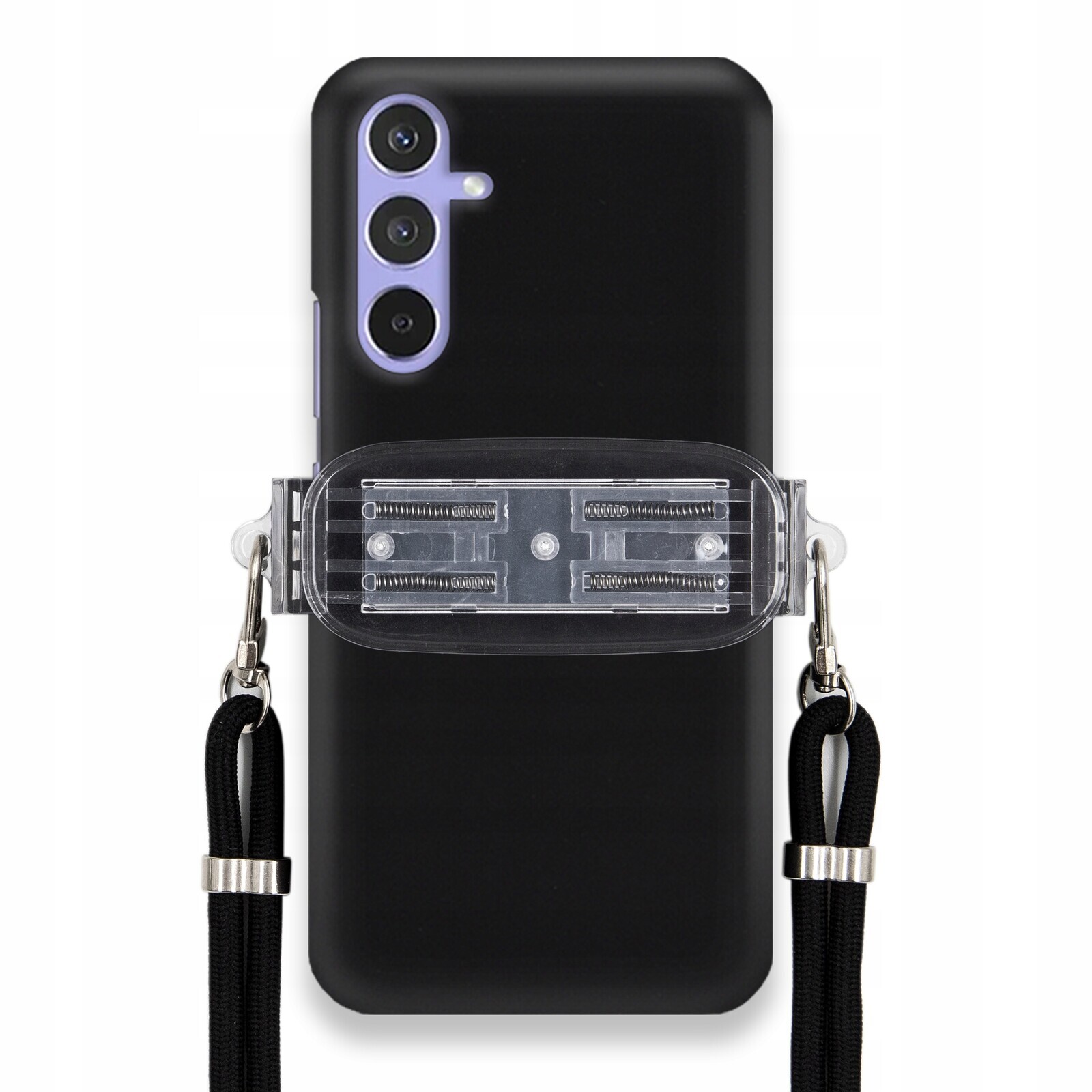 Pouzdro Pro Samsung A54 5G Smooth Černý Case Univerzální Držák Černá Šňůrka