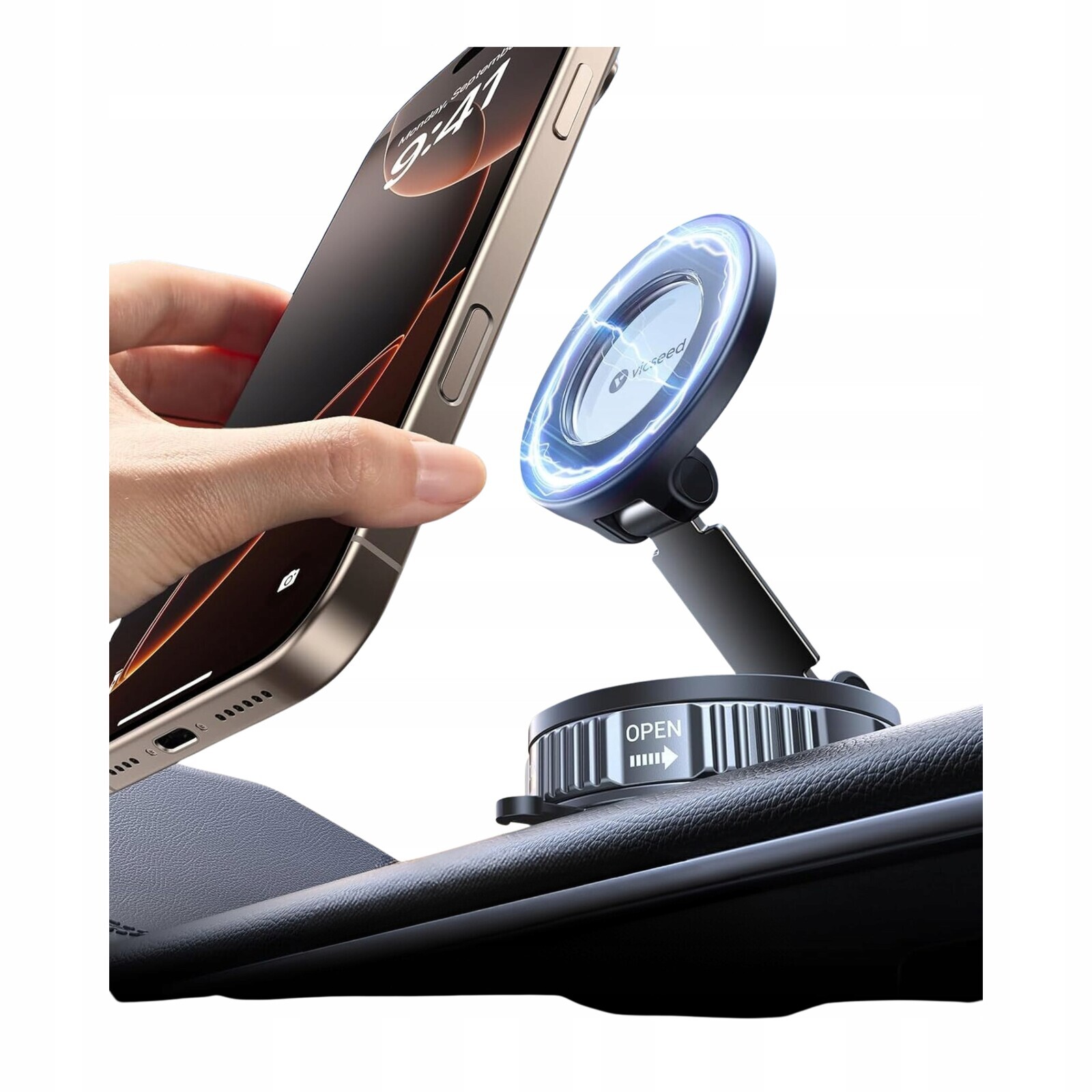 Magnetický držák do auta MagSafe Přísavka 360 Pro