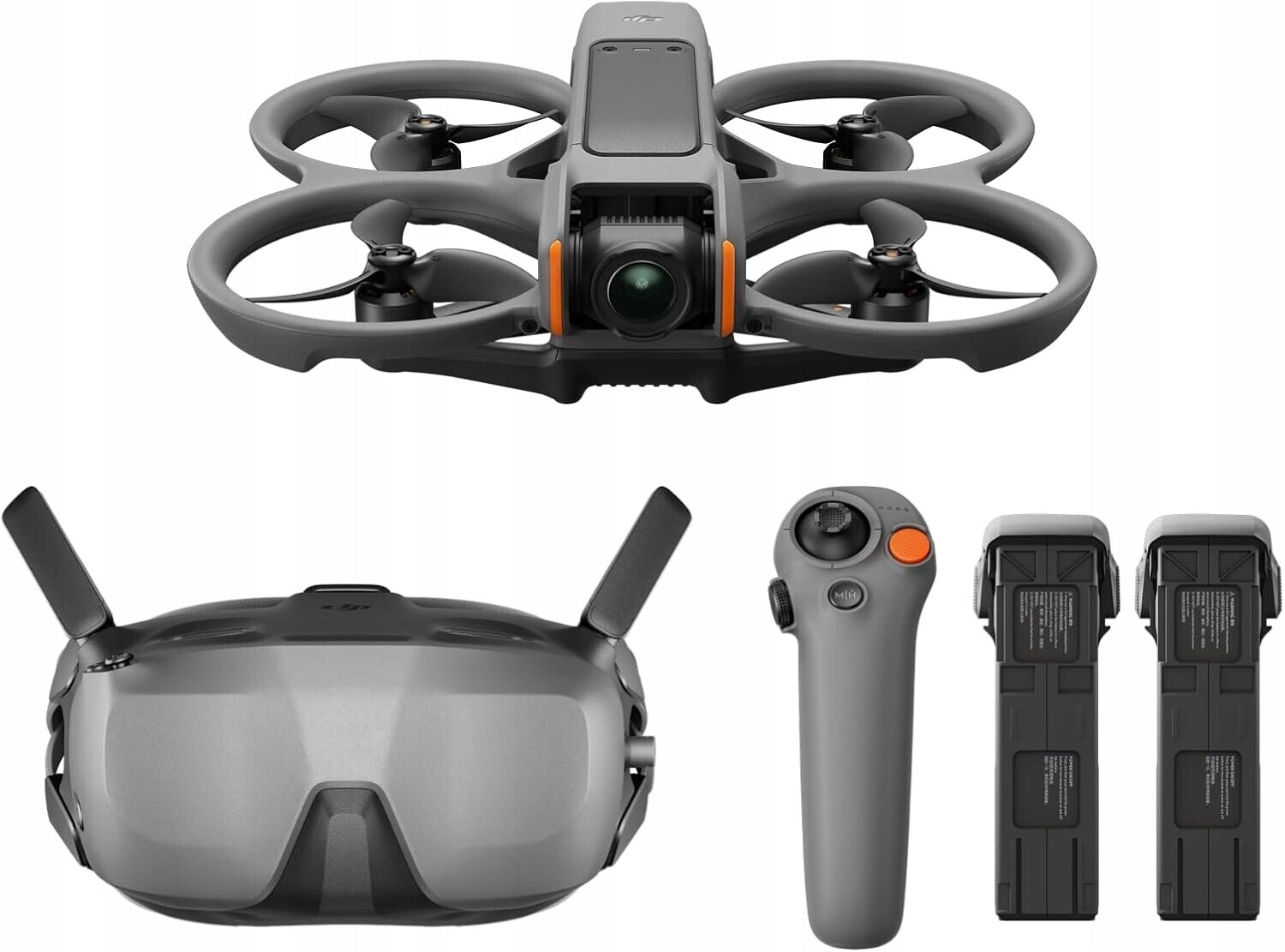 Dron Dji Avata 2 Fly Smart Combo Fmc Fpv 4K Kontroler Google Tři baterie