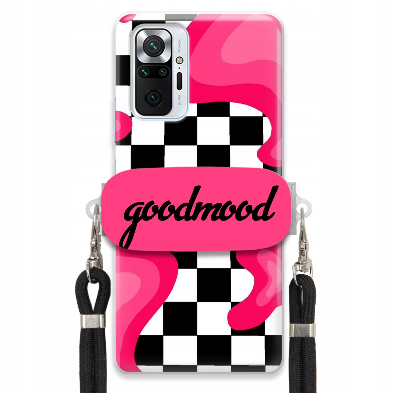 Pouzdro Pro Xiaomi Redmi Note 10 Pro Max Sada Case Držák Na Vodítko Černá Splash