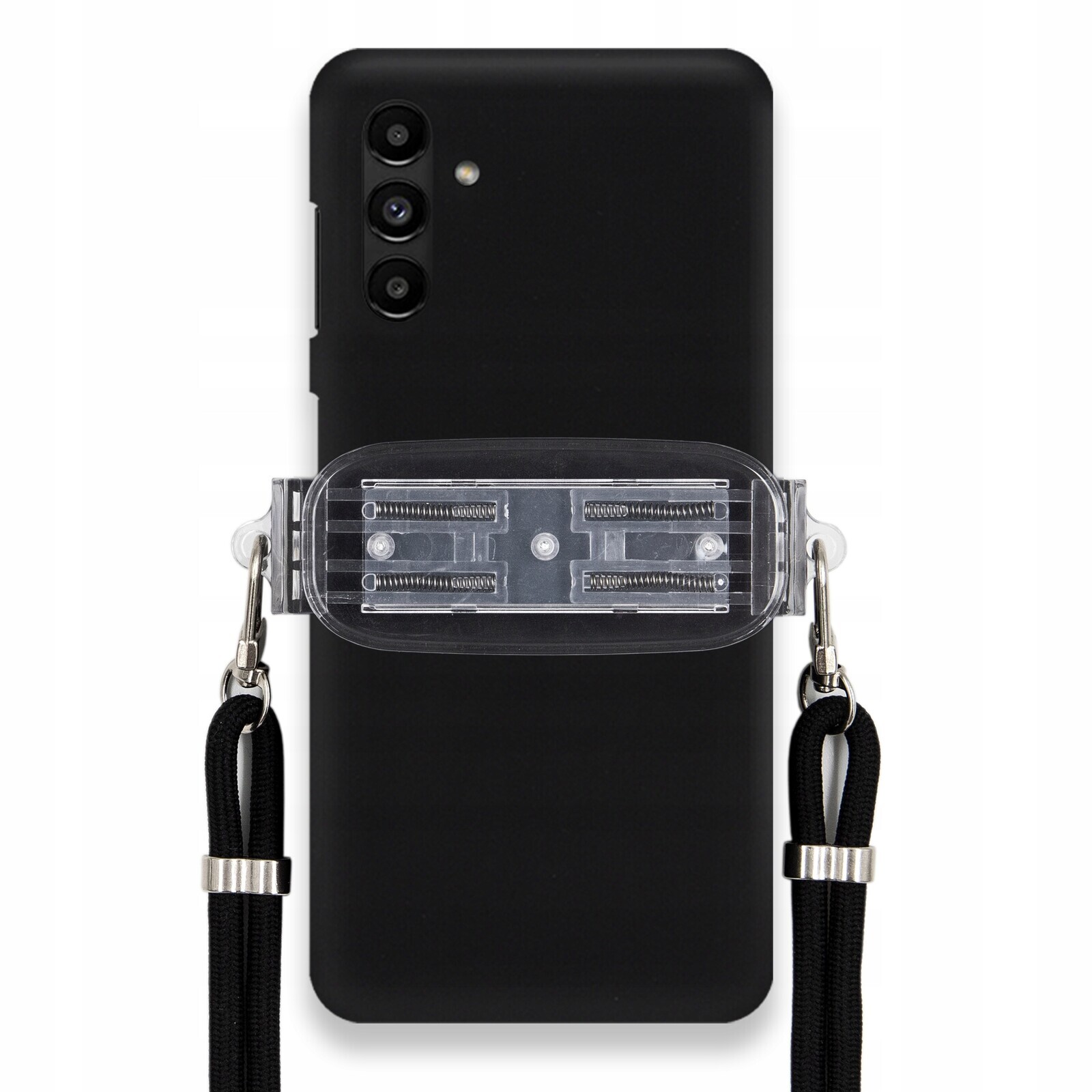 Pouzdro Pro Samsung A04S Smooth Case Ochranná Rukojeť Univerzální Černá Šňůrka