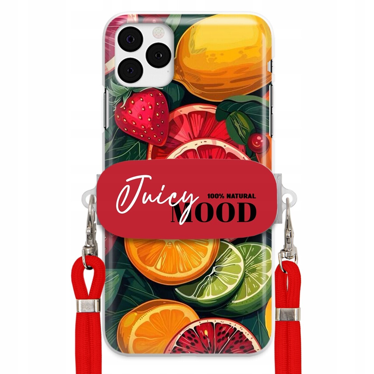 Pouzdro pro iPhone 11 Pro Červené vodítko Crossbody Držák Módní Juice Mood