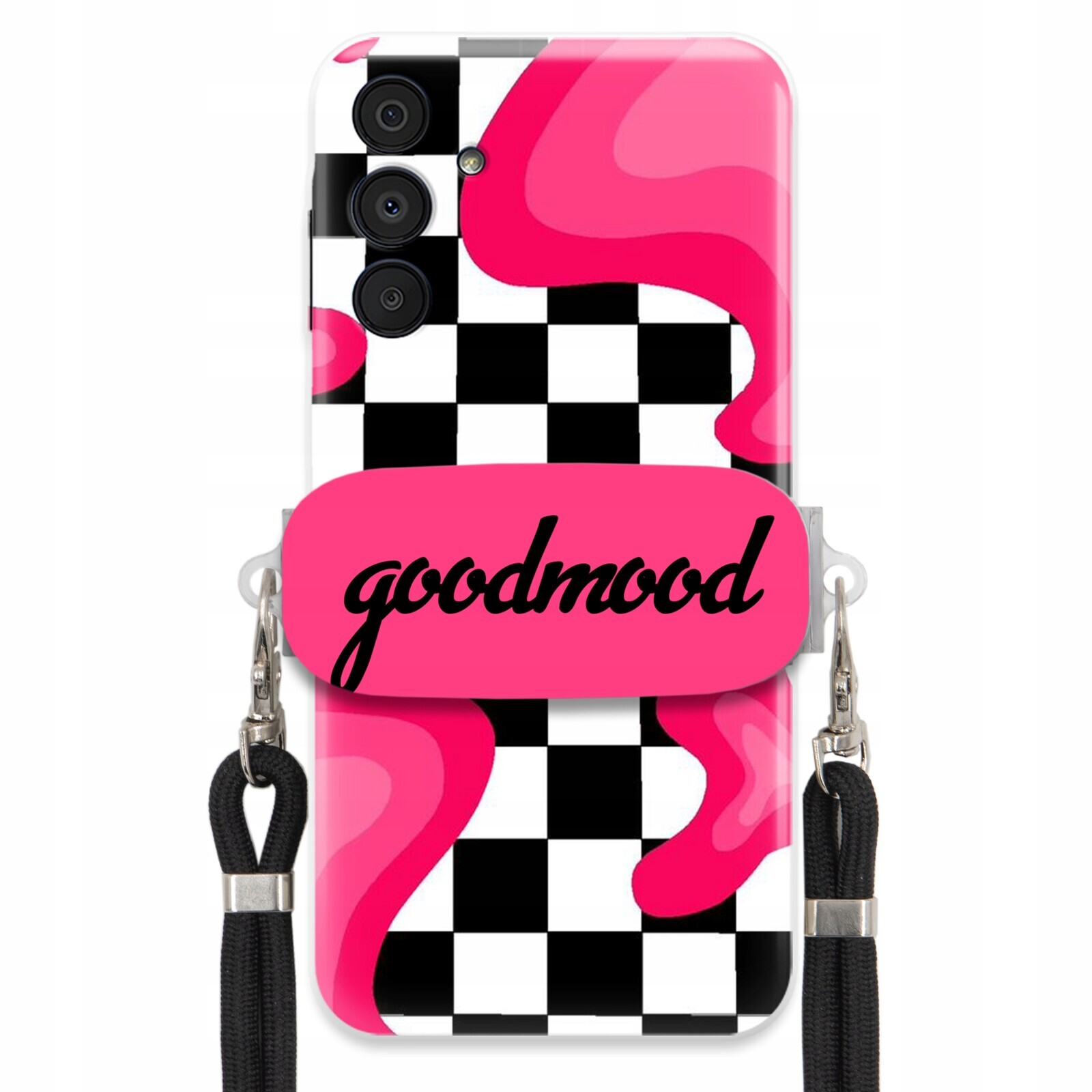 Pouzdro Pro Samsung A16 4G Sada Case Držák Na Vodítko Černá For Teen Splash