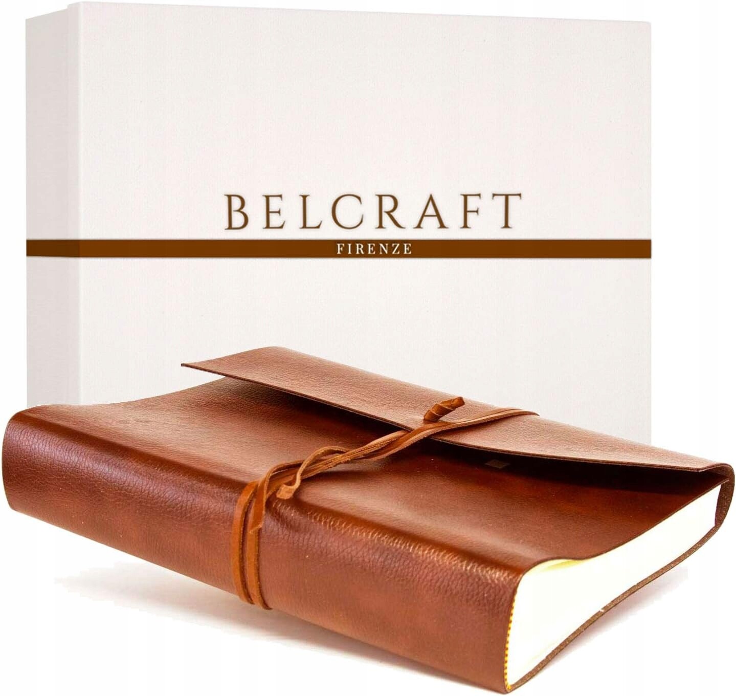 Fotoalbum Belcraft – barva hnědá Kožená Itálie Svatební