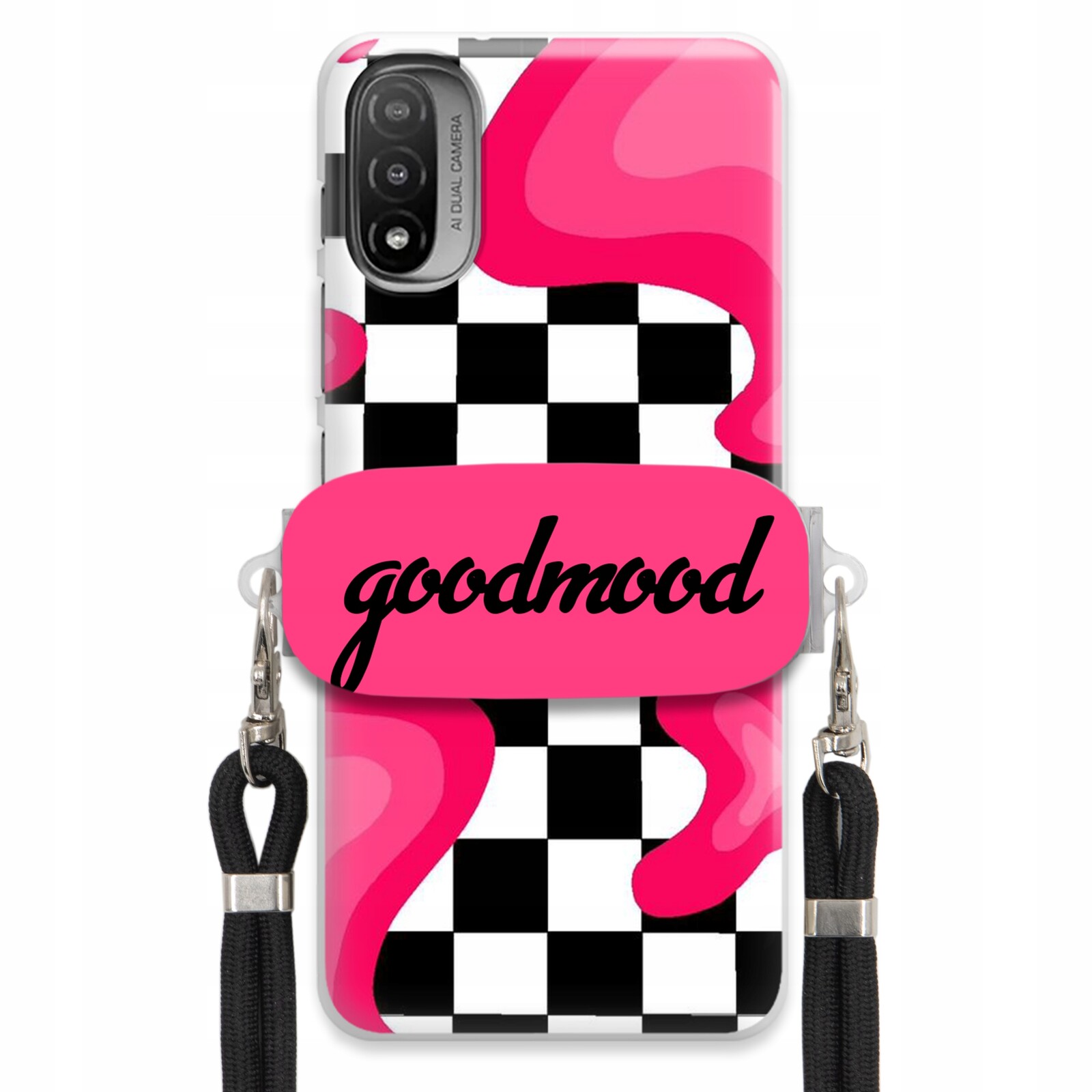 Pouzdro Pro Motorola E40 Sada Case Držák Na Vodítko Černá Pro Teenagery Splash