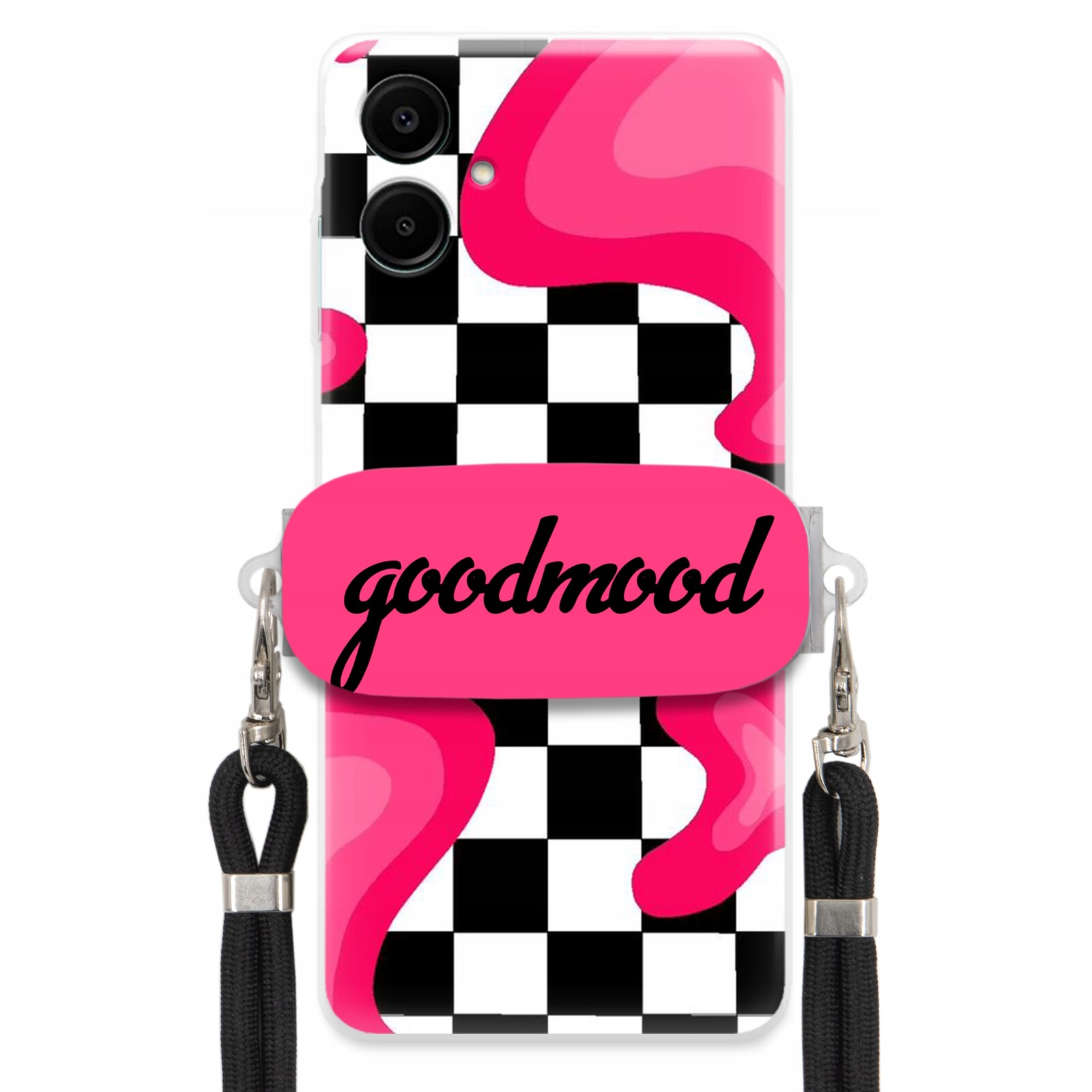 Pouzdro Pro Samsung A06 Sada Case Držák Na Vodítko Černá Pro Teenagery Splash