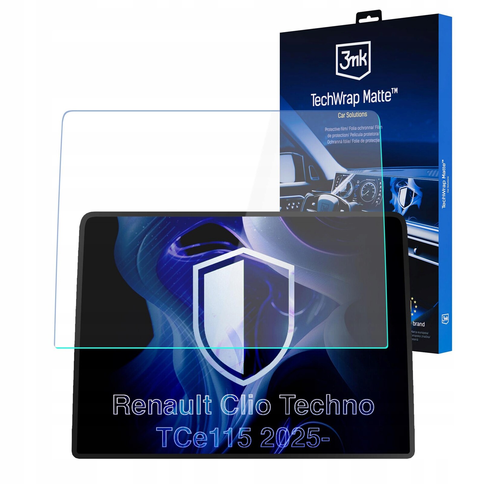 Fólie na displej pro Renault Clio Techno TCe115 2025- 3mk TechWrap