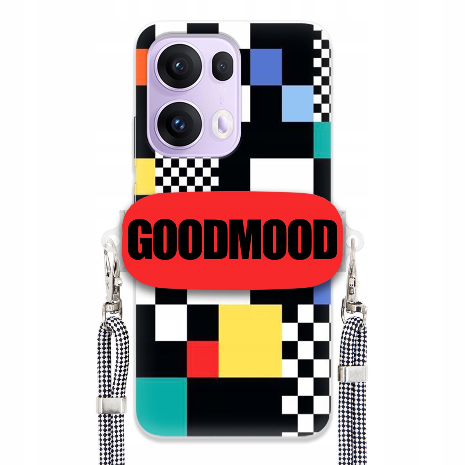 Pouzdro Pro Oppo Reno 13 Pro 5G Case Držák Na Vodítko Zebra Telefonu Pixelart Vzory