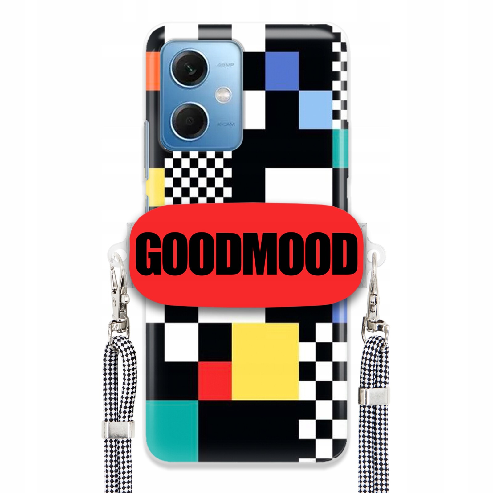 Pouzdro Pro Xiaomi Redmi Note 12 5G Case Držák Na Vodítko Zebra Pixelart MIX Vzorů