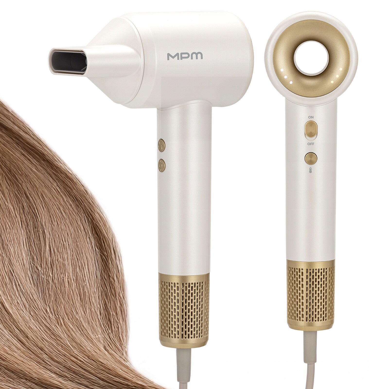 Vysoušeč vlasů Mpm MSW-27 Bldc ionizace 1500 W studený přívod vzduchu