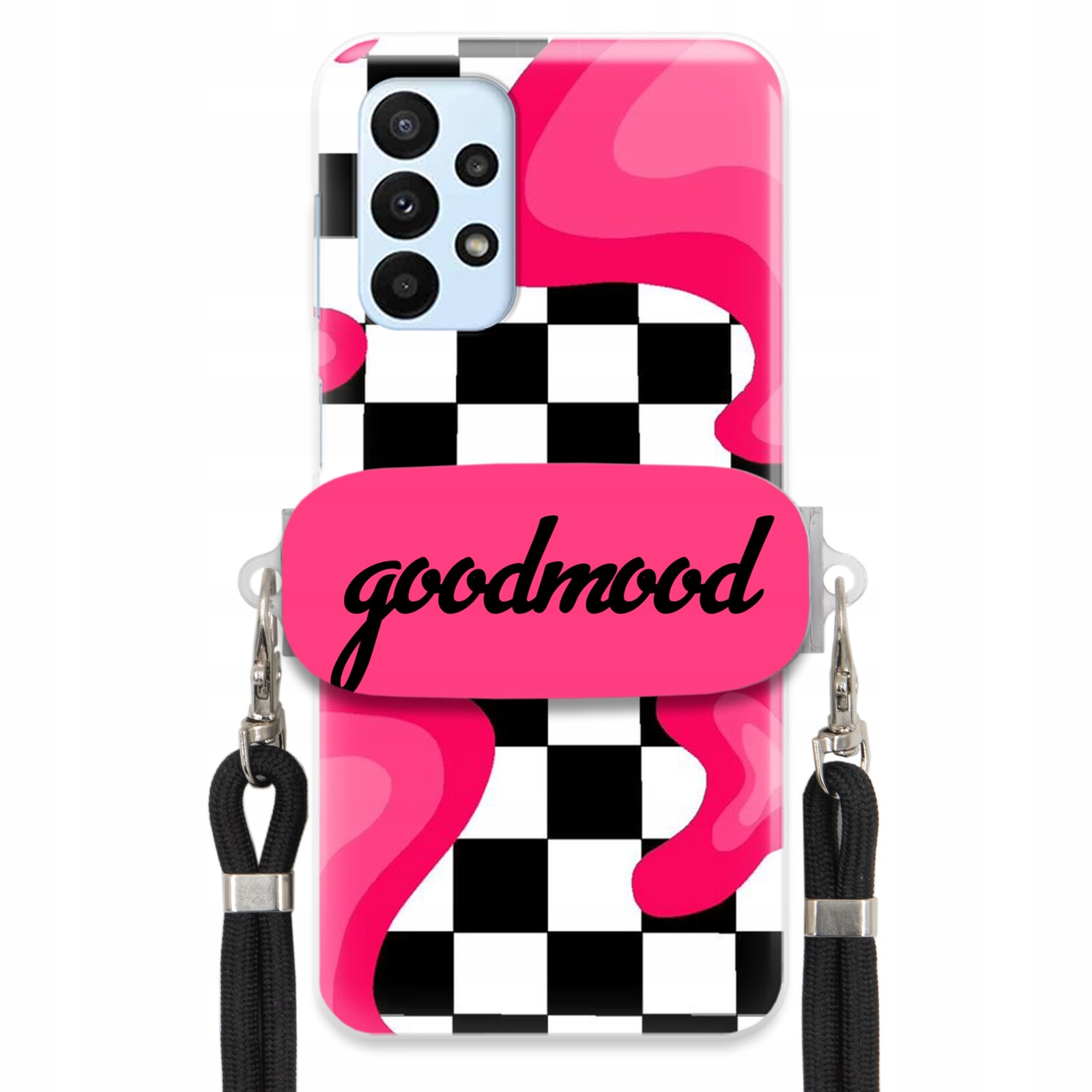 Pouzdro Pro Samsung A23 4G Sada Case Držák Na Vodítko Černá For Teen Splash