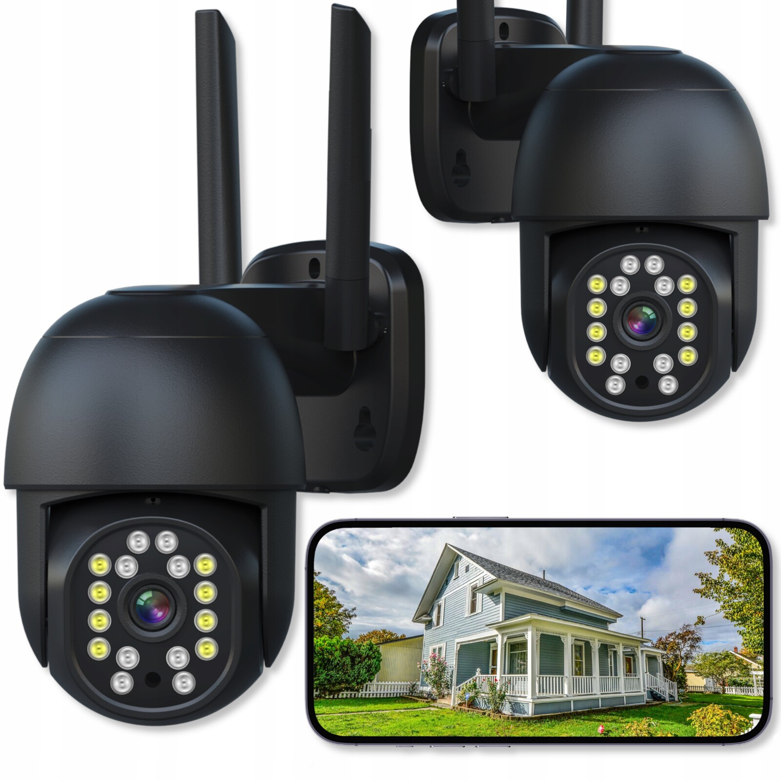 Kamera Wifi Ip Smart Venkovní Otočná 8MPX 4K Icsee 4xZOOM Oznámení