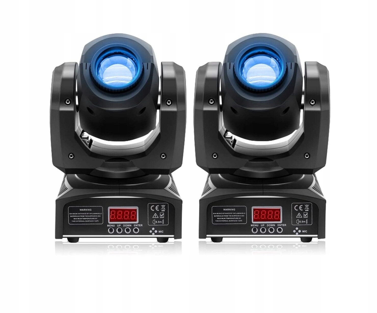 Pohyblivý Scénický Reflektor DMX sada 2 kusů Led gobo 8 vzorů barevný