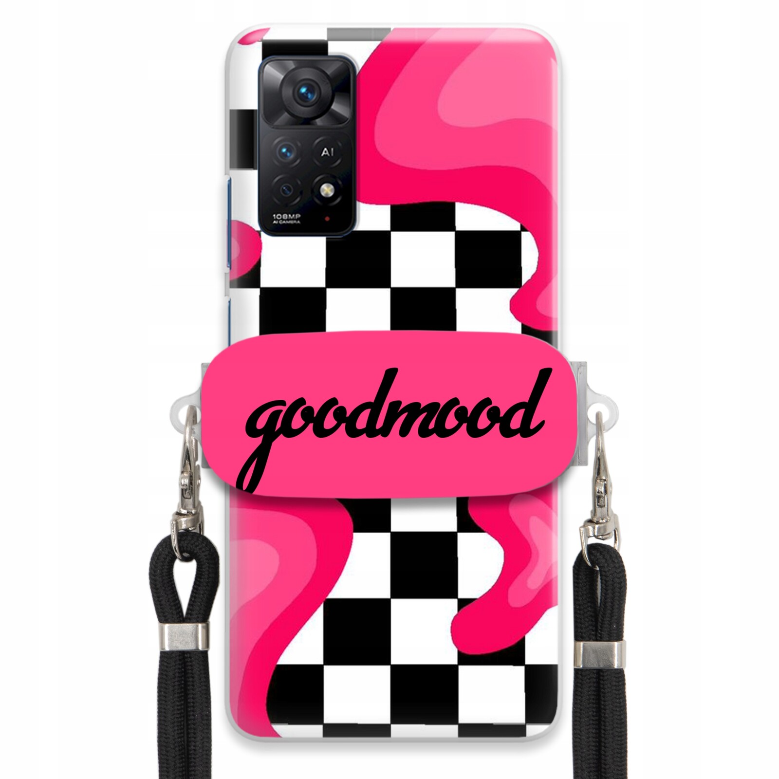 Pouzdro Pro Xiaomi Redmi Note 11 Pro Plus 5G Case Držák Vodítka Černý Splash