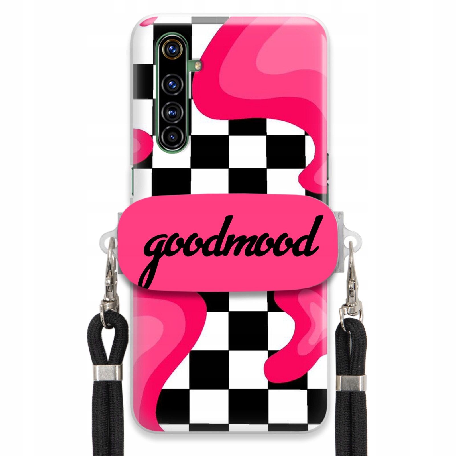 Pouzdro Pro Realme X50 Pro Sada Case Držák Na Vodítko Černá For Teen Splash