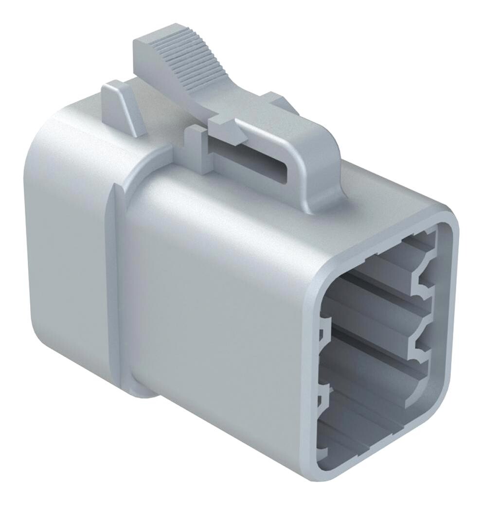 Amphenol Sine/tuchel Atp06-6S Automotive Housing, Plug, 6Pos, 25A, Gry