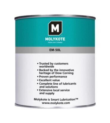 Molykote Em-50L Grease, 1Kg Em-50L Grease, Can, 1Kg