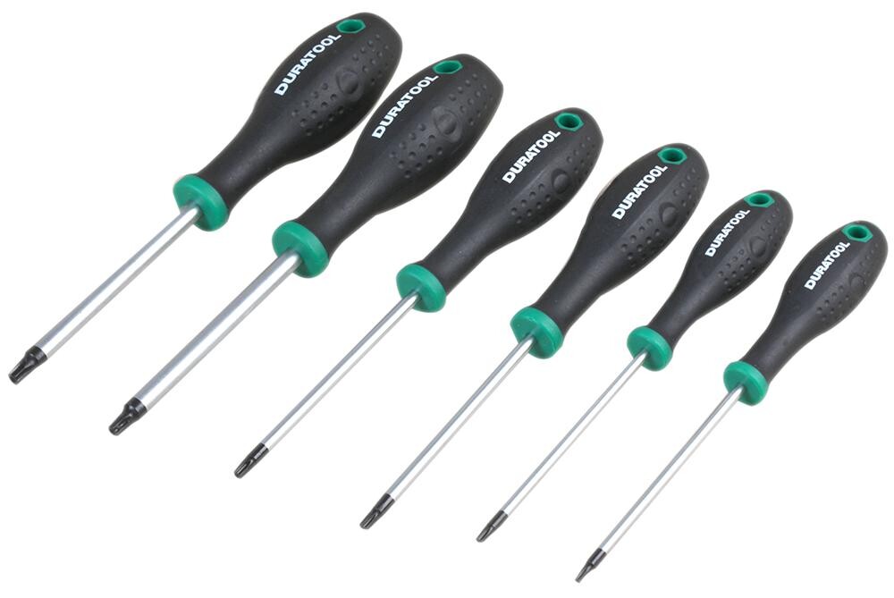 Duratool D03443 Tamperproof Torx Screwdriver Set, 6Piece
