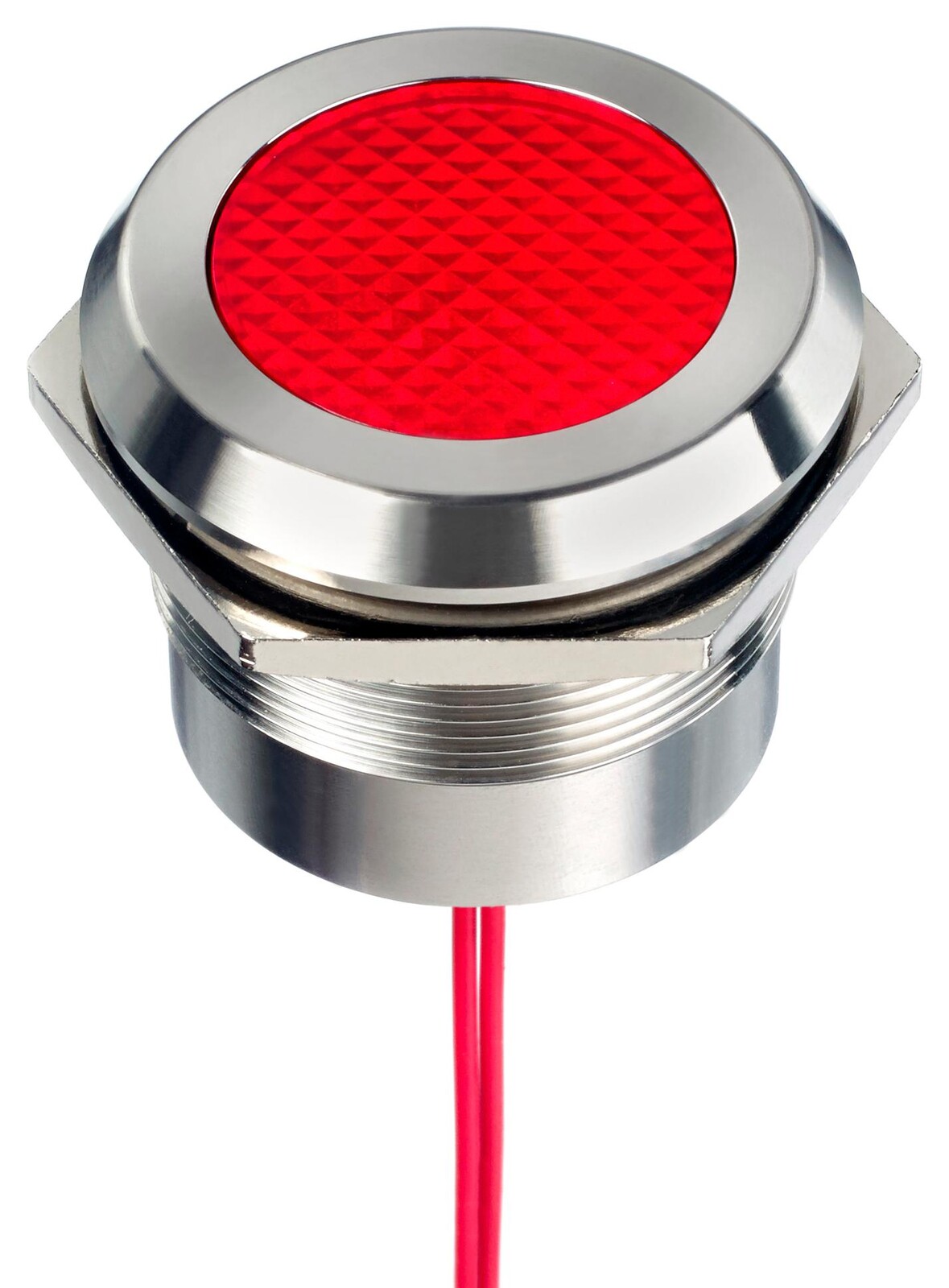 Apem Inc. Q30Y5Sxxr1Ae Led Panel Indicator, 30Mm, Red, 24V