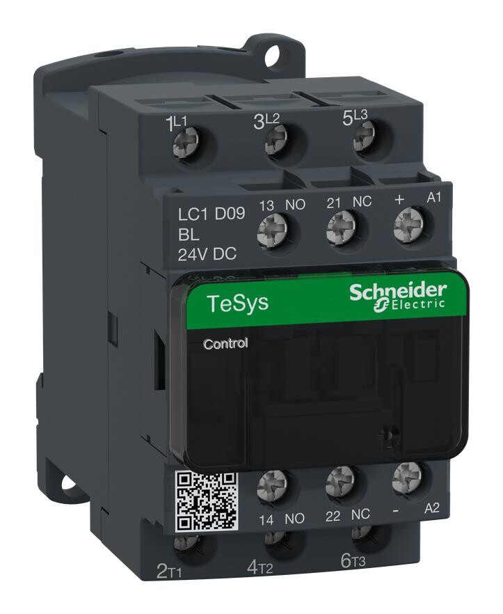 Schneider Electric Lc1D09Bl Contactor, 3No, 4Kw, 24Vdc