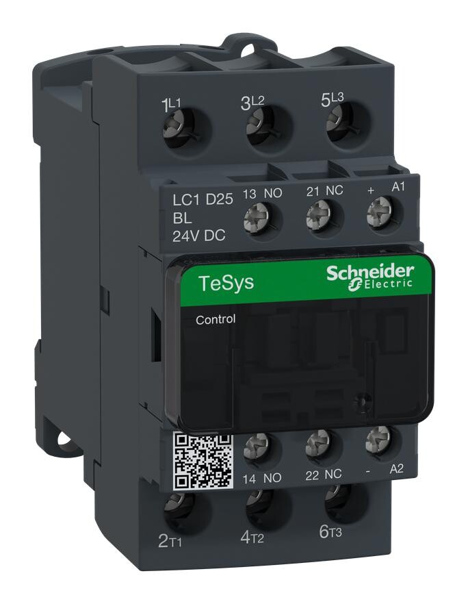 Schneider Electric Lc1D25Bl Contactor, 11Kw, 24Vdc