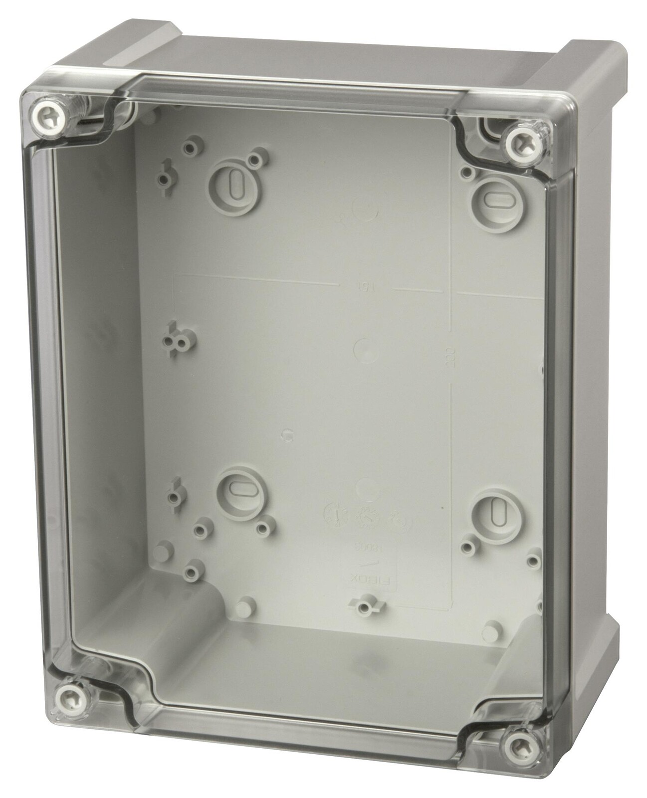 Fibox Tpc 201610T Enclosure, Multipurpose, Pc, Grey/clear
