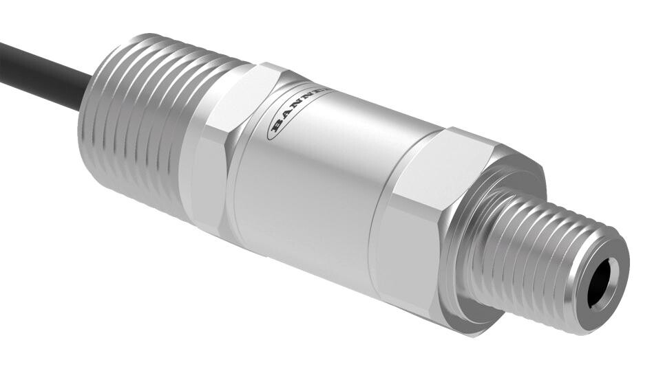Banner Engineering Bwa-Pressure-Sensor-50. Pressure Transmitter, Gauge, 0 To 50Psi