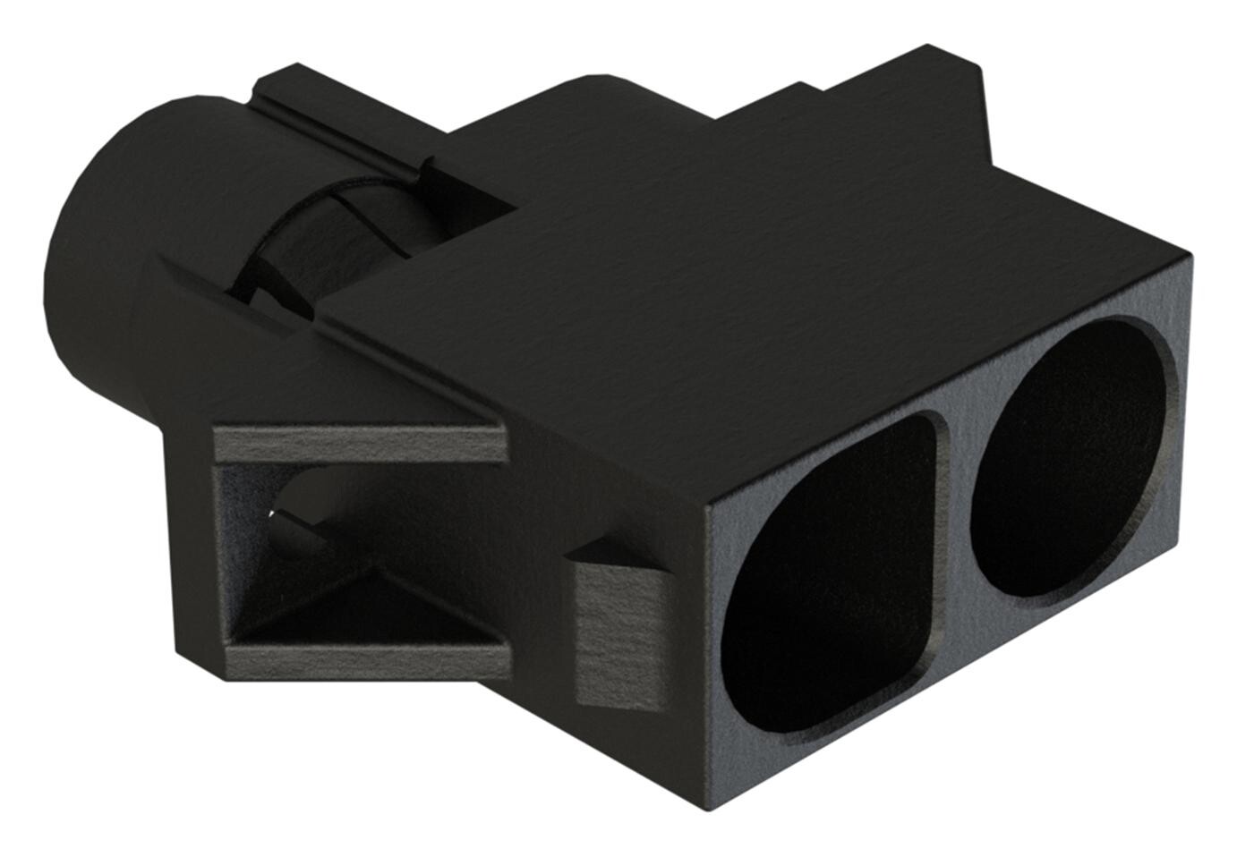 Amphenol Sine/tuchel Pl000727 Rcpt Housing, 2Pos, Thermoplastic, Blk