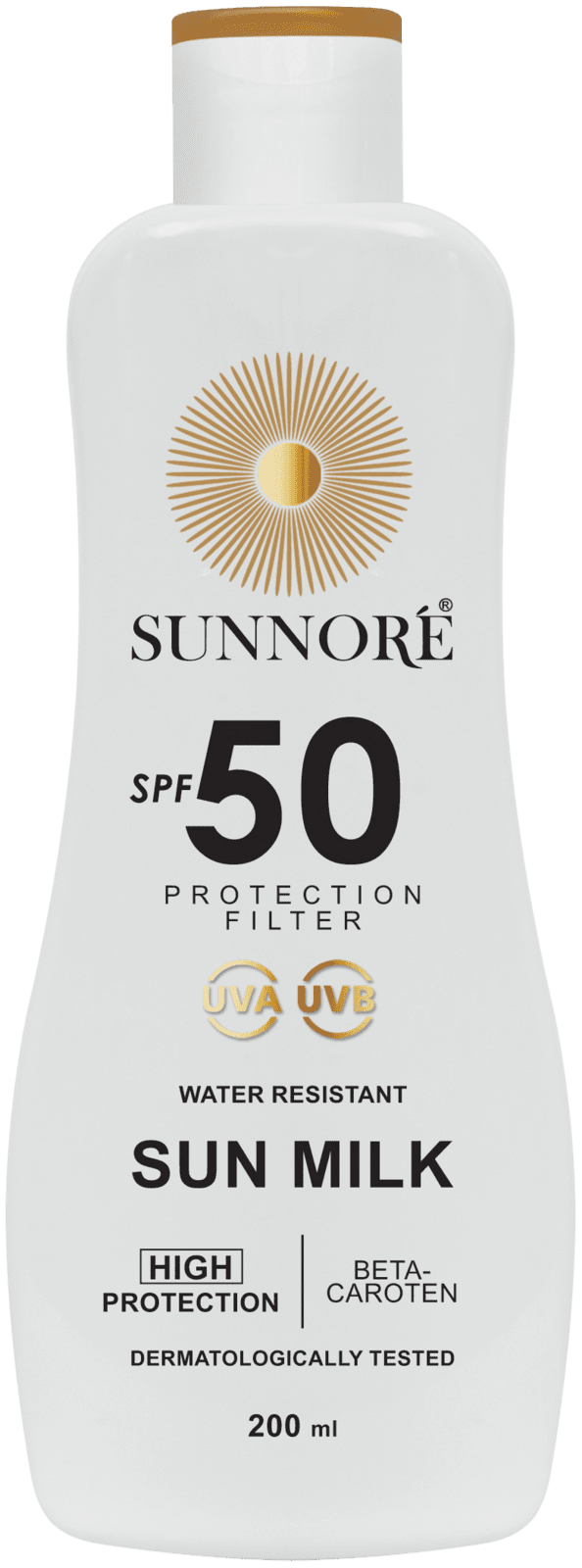 SUNNORÉ Opalovací mléko SPF 50, 200 ml