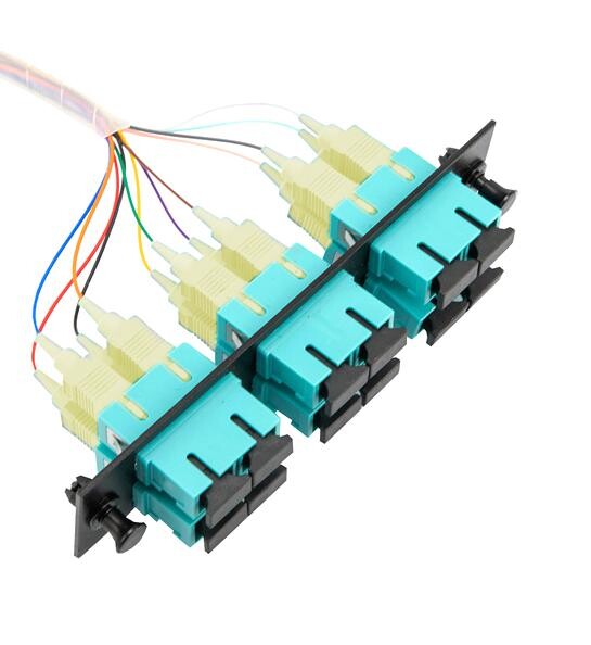 L-Com Fsp12-Scm2-Bl-3 Fibre Cord, 50/125Um, Sc-Free End, 3M