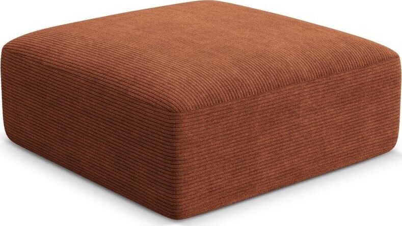 Manšestrová podnožka v terakotové barvě Campi – Cosmopolitan Design