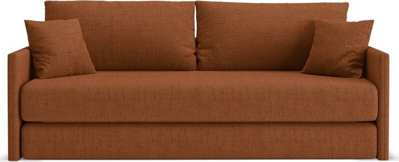 Žinylková rozkládací pohovka v terakotové barvě 209 cm Shannon – Cosmopolitan Design