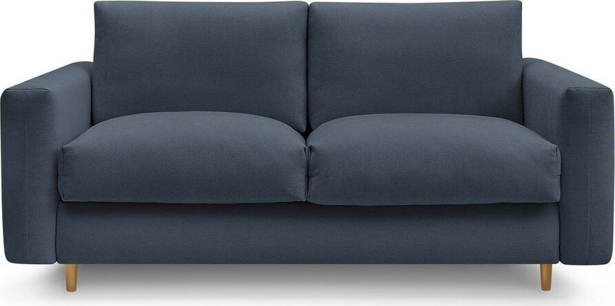 Tmavě modrá pohovka na každodenní spaní/rozkládací 220 cm Cocoone – Bobochic Paris