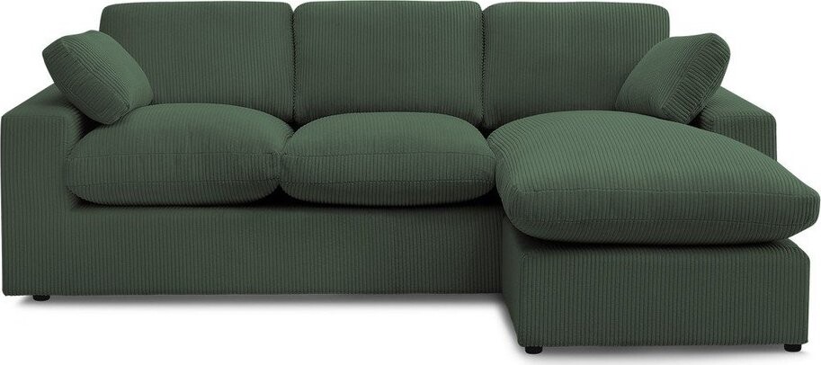 Zelená manšestrová rohová pohovka Belair – Bobochic Paris