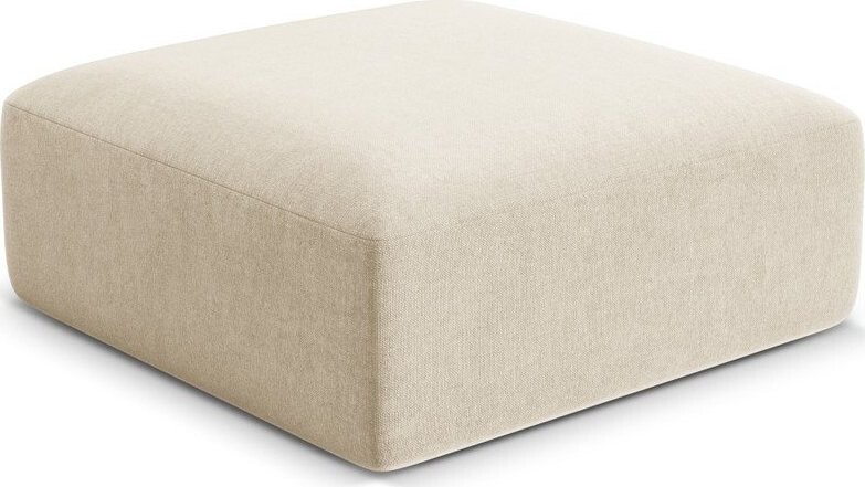 Béžová sametová podnožka Campi – Cosmopolitan Design