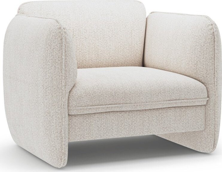 Krémové žinylkové křeslo Georgia – Micadoni