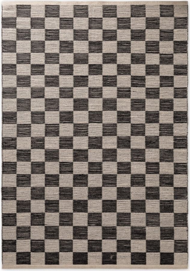 Černý/krémový ručně tkaný koberec s příměsí juty 200x300 cm Rex – Hanse Home