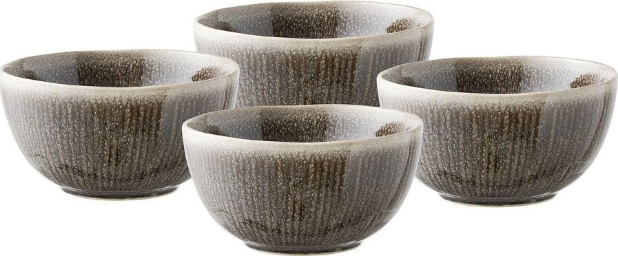 Šedobéžové polévkové misky v sadě 4 ks z kameniny 1 l Viola – House Nordic