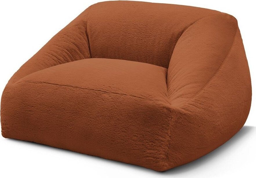 Oranžový sedací vak z umělé kožešiny Lilibet – Bobochic Paris