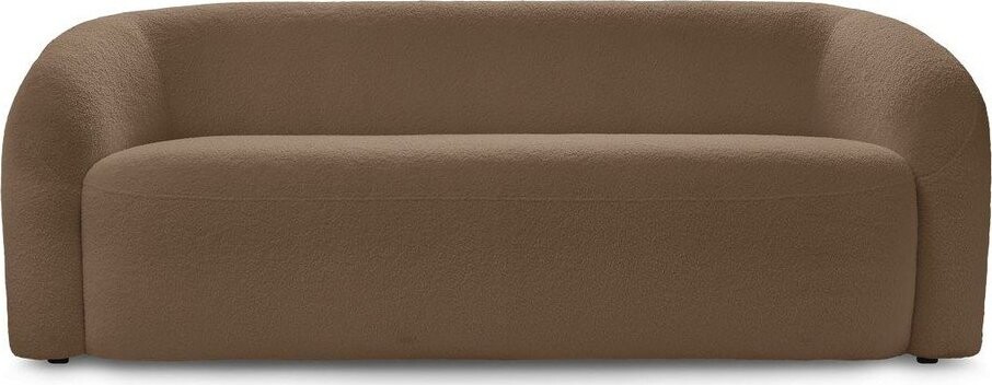 Hnědá pohovka z textilie bouclé 193 cm Elina – Bobochic Paris