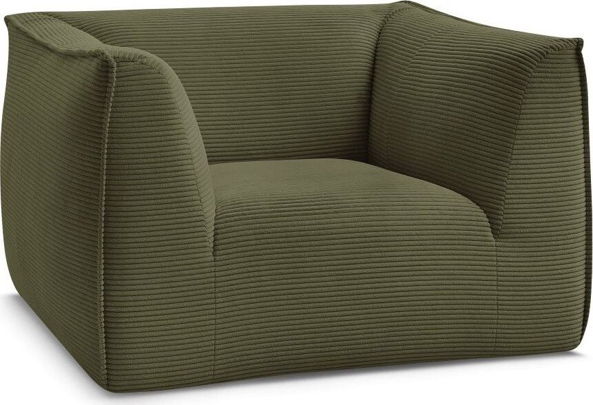 Zelené manšestrové křeslo Giorgia – Bobochic Paris