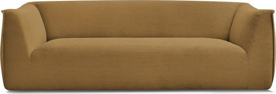 Manšestrová pohovka v hořčicové barvě 242 cm Giorgia – Bobochic Paris