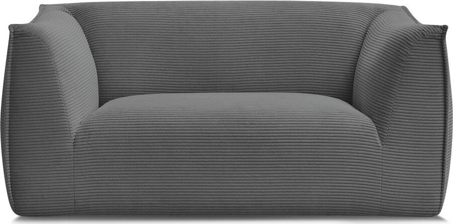 Tmavě šedá manšestrová pohovka 170 cm Giorgia – Bobochic Paris