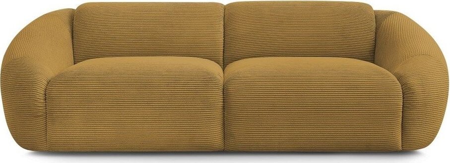 Manšestrová pohovka v hořčicové barvě 250 cm Tina – Bobochic Paris