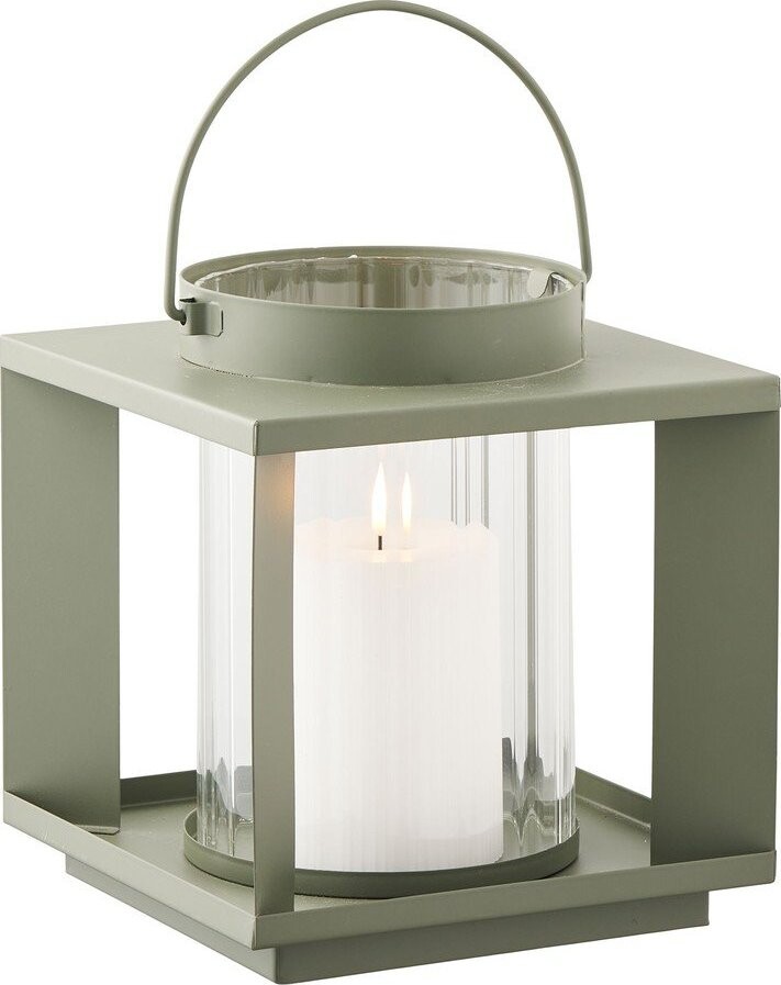 Kovová/skleněná lucerna (výška 20,5 cm) Lohals – House Nordic